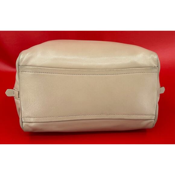 Prada Inside Bauletto Soft Taupe & Pink Calfskin Stylish Shoulder Crossbody Bag - Picture 6 of 16